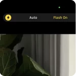Camera app flash